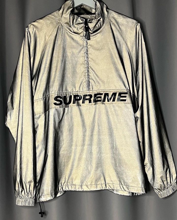 数量限定セール SUPREME 17SS Reflective Half Zip Pullove