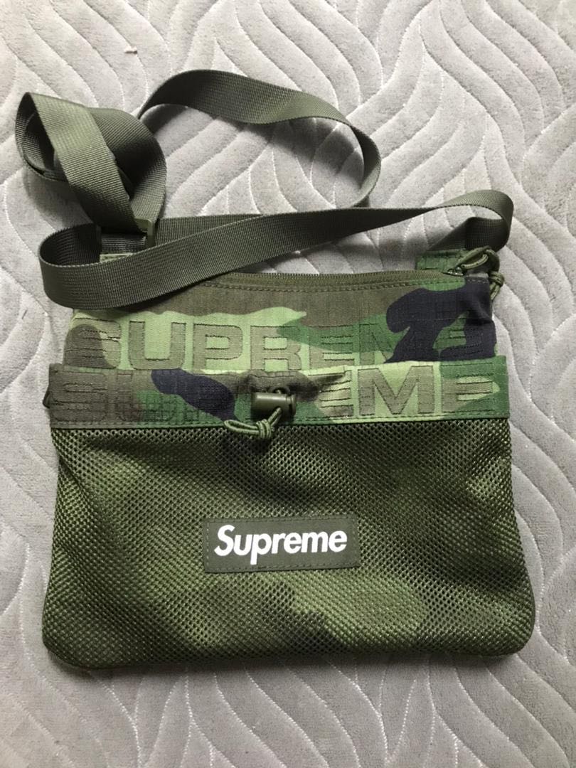 Supreme camo side bag cheap