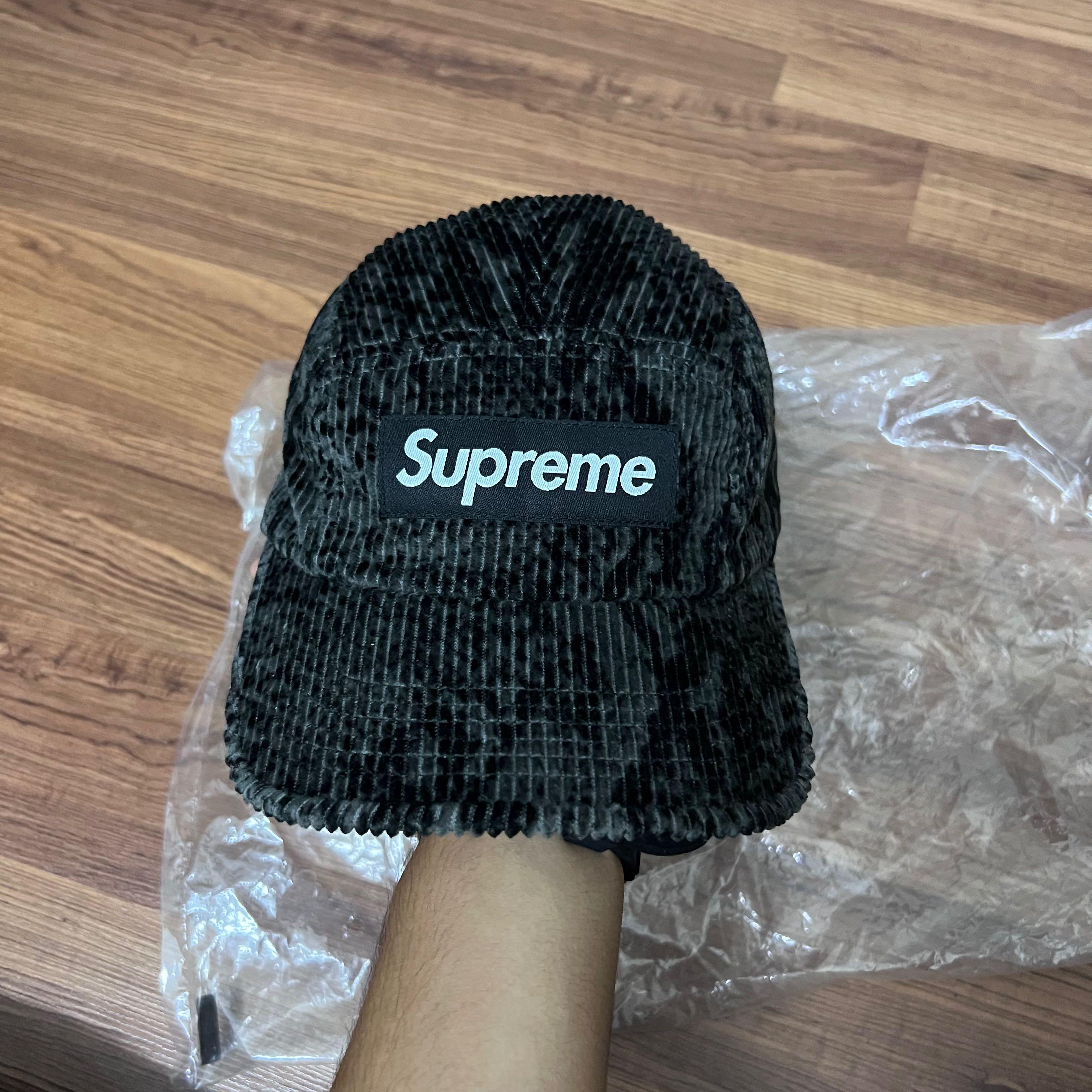 Supreme Snakeskin Corduroy Camp Cap