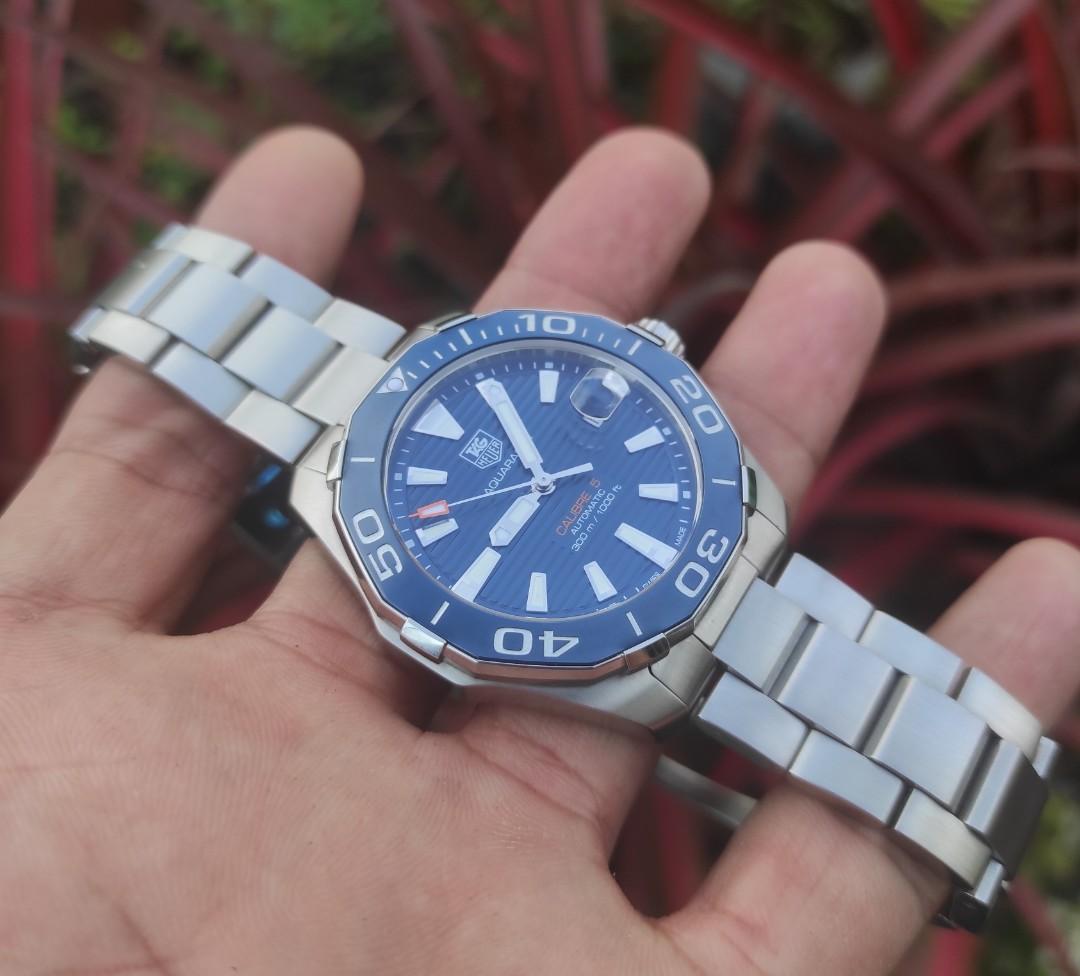 Tag Heuer Aquaracer Calibre 5 Ceramic Blue Dial Full Set Men s