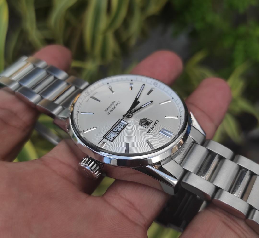 Tag Heuer Carrera Calibre 5 Day Date White Dial Full Set Men s