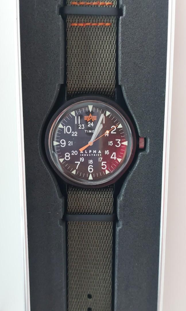 Timex x Alpha Industries 40mm Fabric Strap Watch