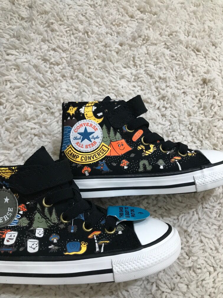 Toddler Camp Converse Easy On Chuck Taylor All Star High Top - Sz EUR 24/  CM 15, Babies & Kids, Babies & Kids Fashion on Carousell