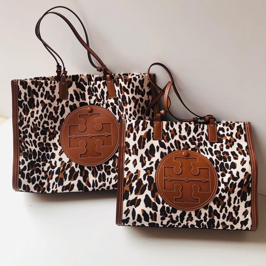 Tory Burch Ella Leopard Print Tote Bag, Women's Fashion, Bags & Wallets, Tote  Bags on Carousell