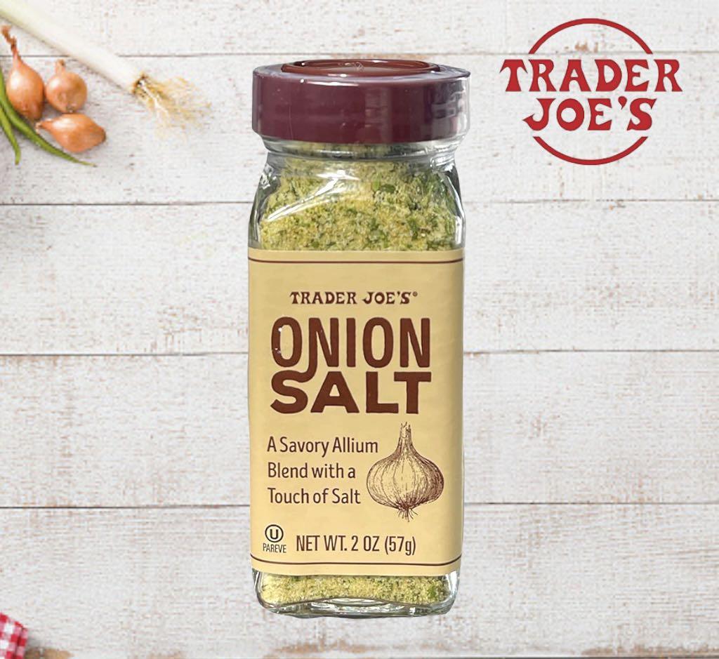 5 PACKS - TRADER JOE'S ONION SALT EACH NET 2 OZ KOSHER