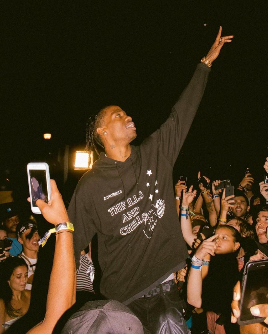 Travis scott astroworld thrills shop and chills hoodie black
