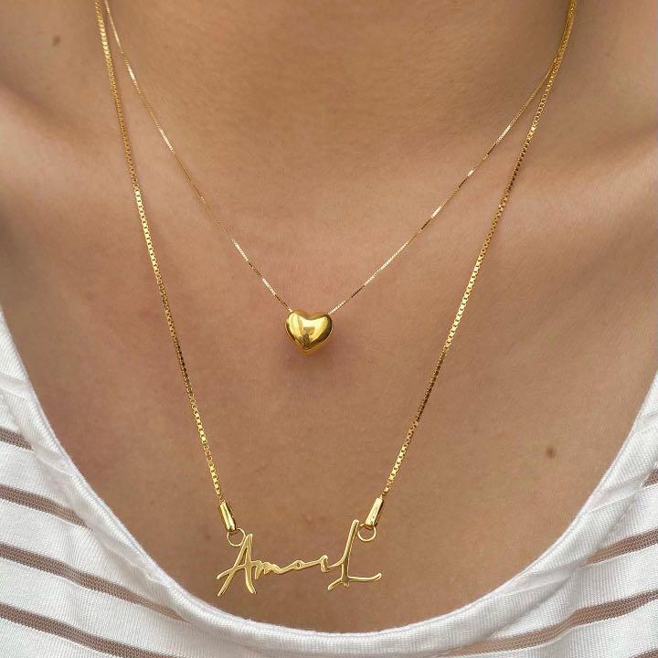 Trending Name Necklace in 18karat Gold 
