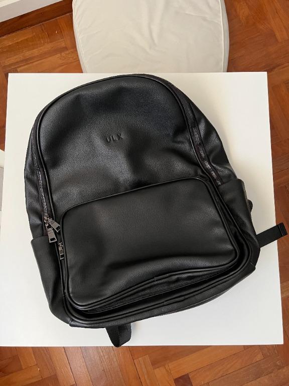 ULX Classic Leather Backpack - Black, Men's Fashion, Bags, Backpacks on ...