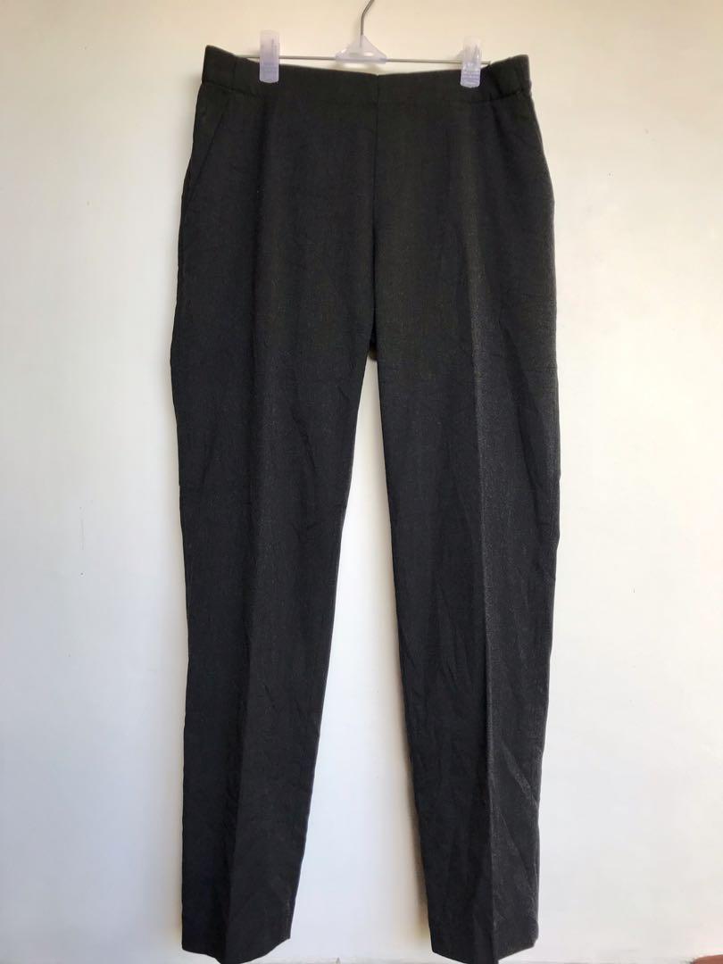 Uniqlo Dark Gray Ankle Trousers, Women 