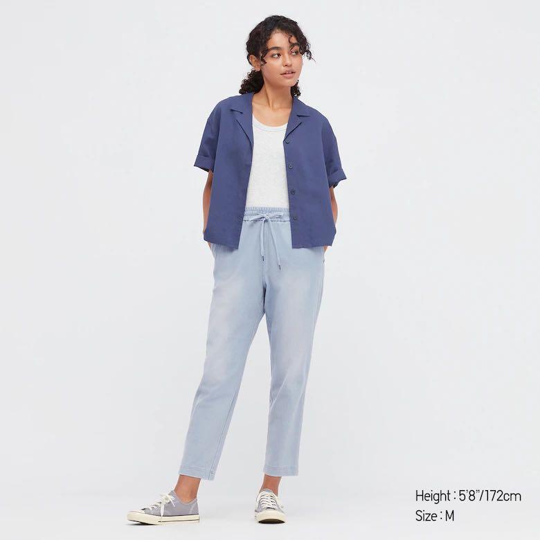 Uniqlo denim sale jersey tapered pants