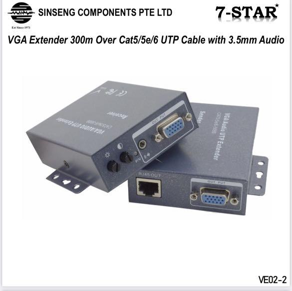VGA Extender 300M VGA video and stereo audio signal Extender