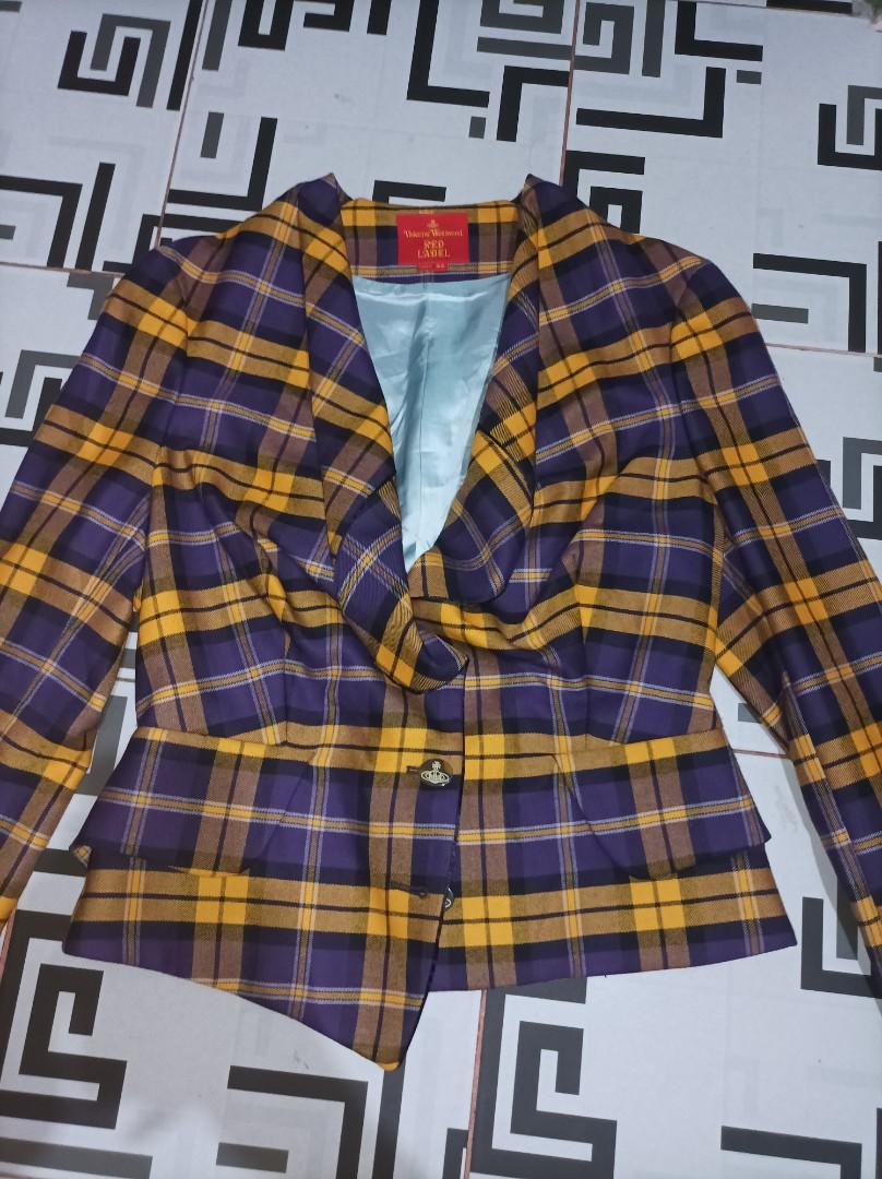 VIVIENNE WESTWOOD PLAID ADMIRAL JACKET