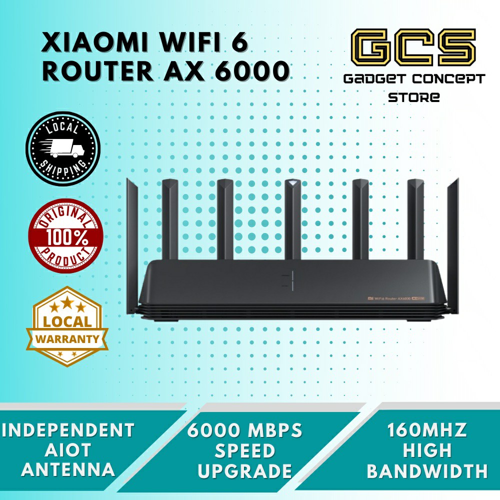 cloth Round down Go back Xiaomi Wifi 6 AIoT Router AX 6000, Computers & Tech, Office & Business  Technology on Carousell