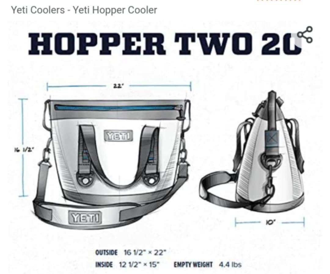 YETI HOPPER COOLER (TWO 20), Furniture & Home Living, Kitchenware