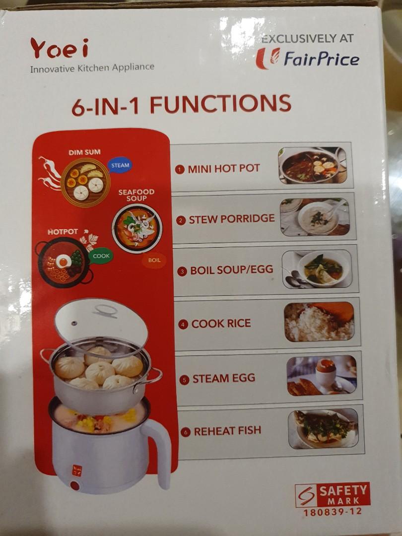 Yoei 6IN1 Electric Cooker, TV & Home Appliances, Kitchen Appliances