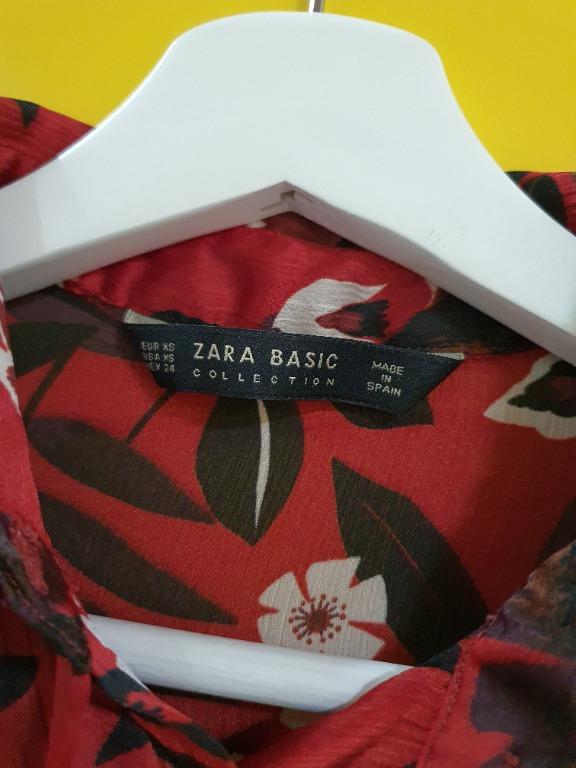 Zara Basic (Category: Blouses) located in Makati City. Submitted by annaisabelhm (Listing ID 1160298331, Image 2). Description: Barely used and still in good condition authentic Zara Blouse. Can fit up to Small Size. See photos for details or you can message me for thorough details. Item#: JCB1-003.