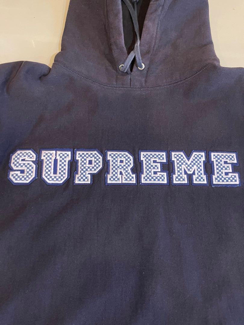 100 Legit Supreme Collegiate Hoodie Navy 2006 Men s Fashion