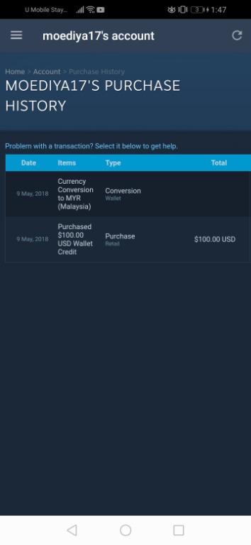 U mobile buy 2025 steam wallet