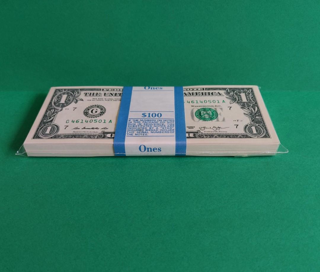 One-Dollar GRN Banknote NEVADA State $1 UNC Bill Genuine Legal Tender U.S 