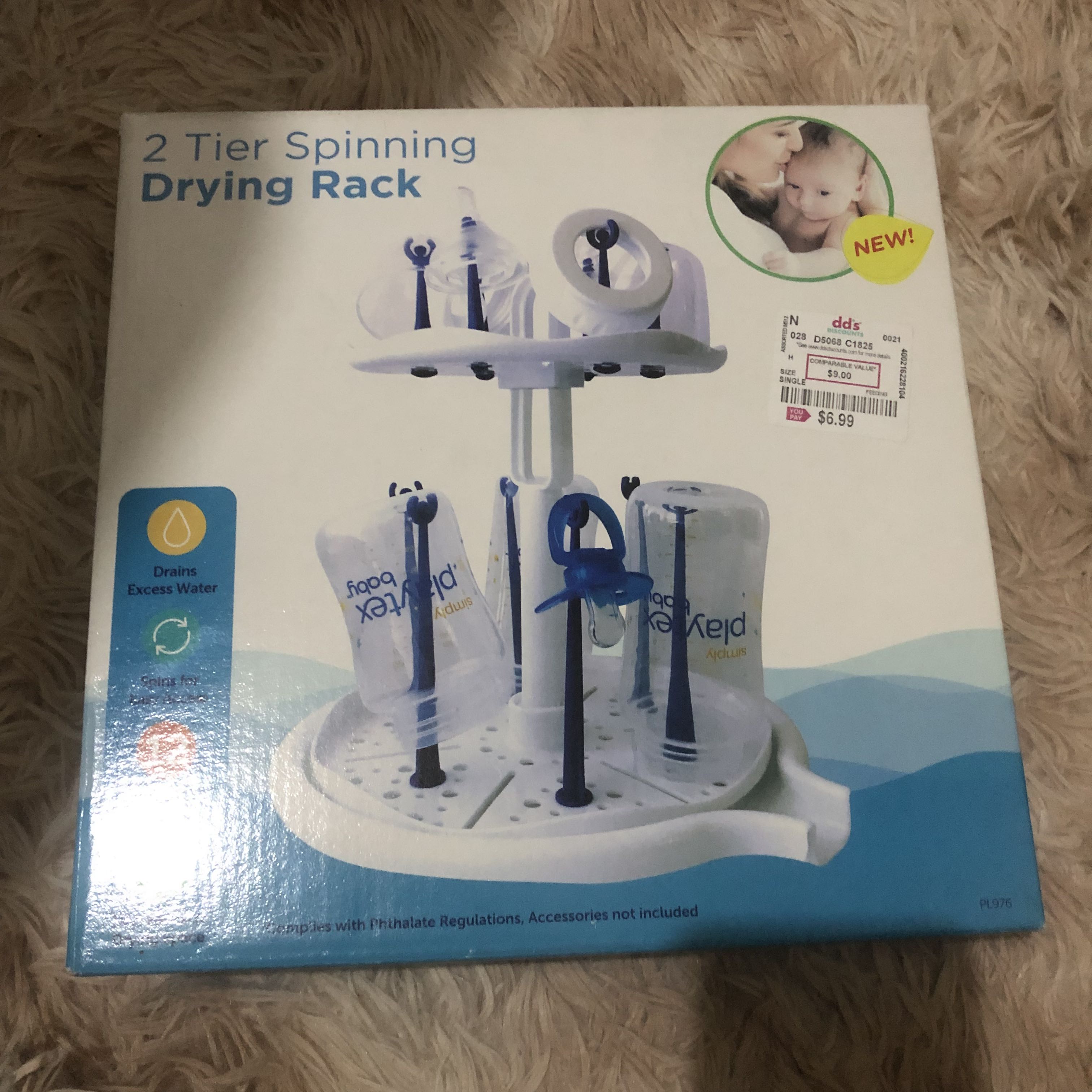 2 Tier Bottle Spinning Drying Rack, Babies & Kids, Nursing & Feeding ...