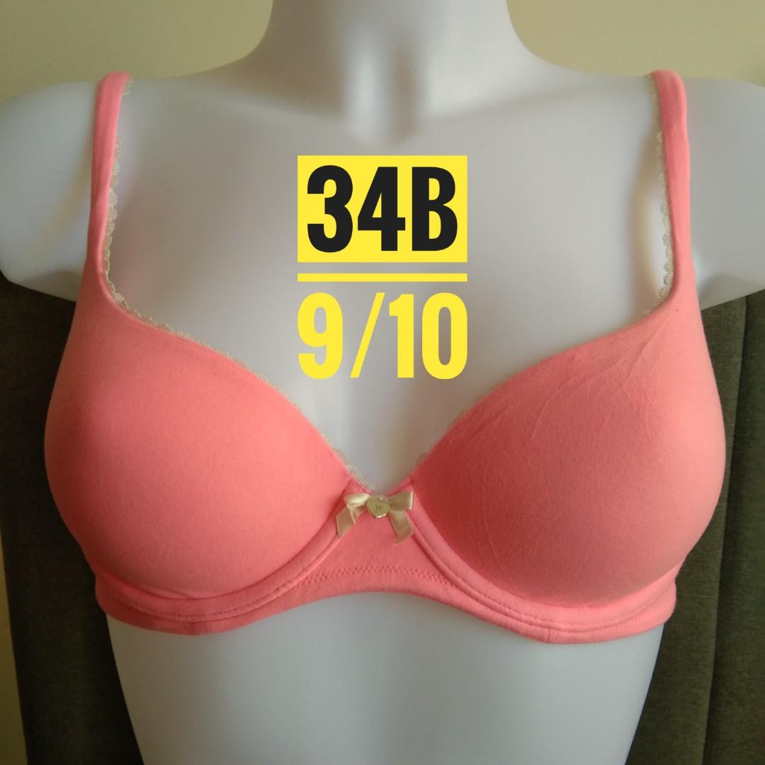 34b vs pink bra