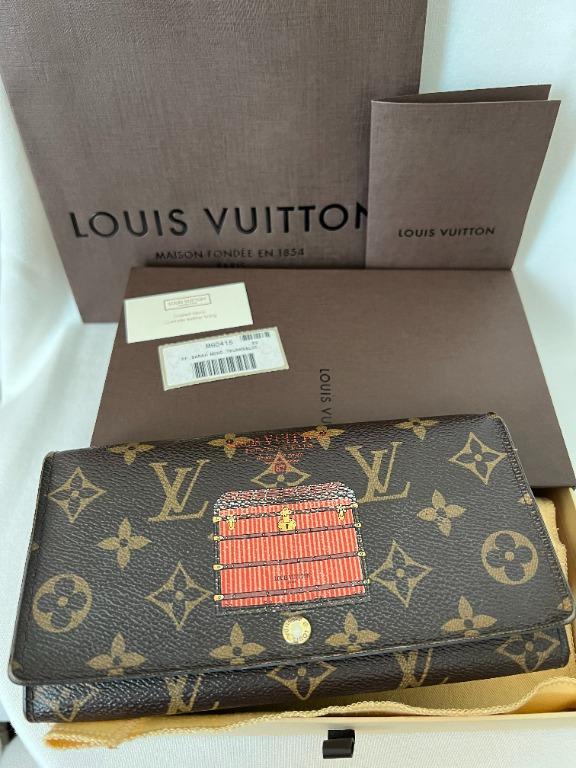 Louis Vuitton Limited Edition Monogram Canvas Inventeur Trunks & Lock Sarah  Wallet Louis Vuitton