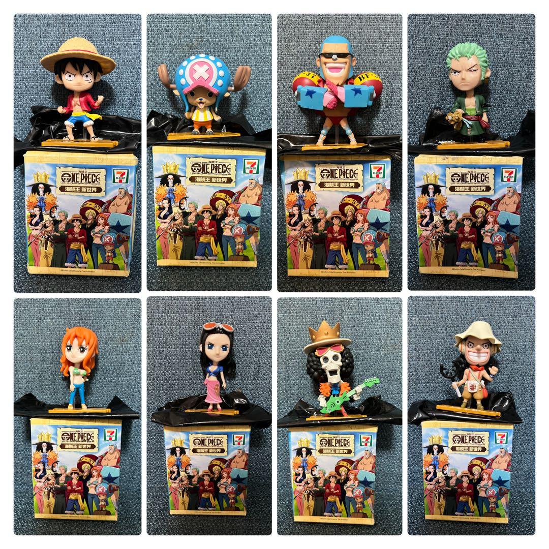 全新 7 11 One Piece 海賊王新世界公仔擺設 路飛 索柏 芬奇 卓洛 奈美 魯賓 布魯克 烏索普 興趣及遊戲 玩具 遊戲類 Carousell