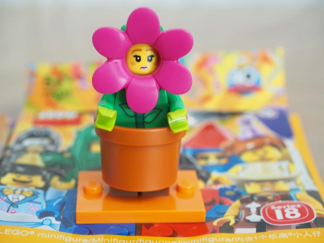 全新已開袋未砌40th Lego Series 18 Minifigures 花盆人仔 有橙色底板 蛋紙 興趣及遊戲 玩具 遊戲類 Carousell