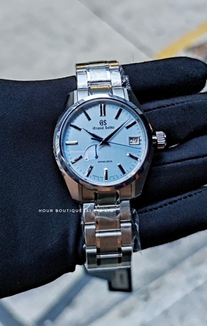 Ready Stock* Brand New Grand Seiko USA Exclusive Soko Edition Frost Blue  Dial Spring Drive SBGA471, Luxury, Watches on Carousell