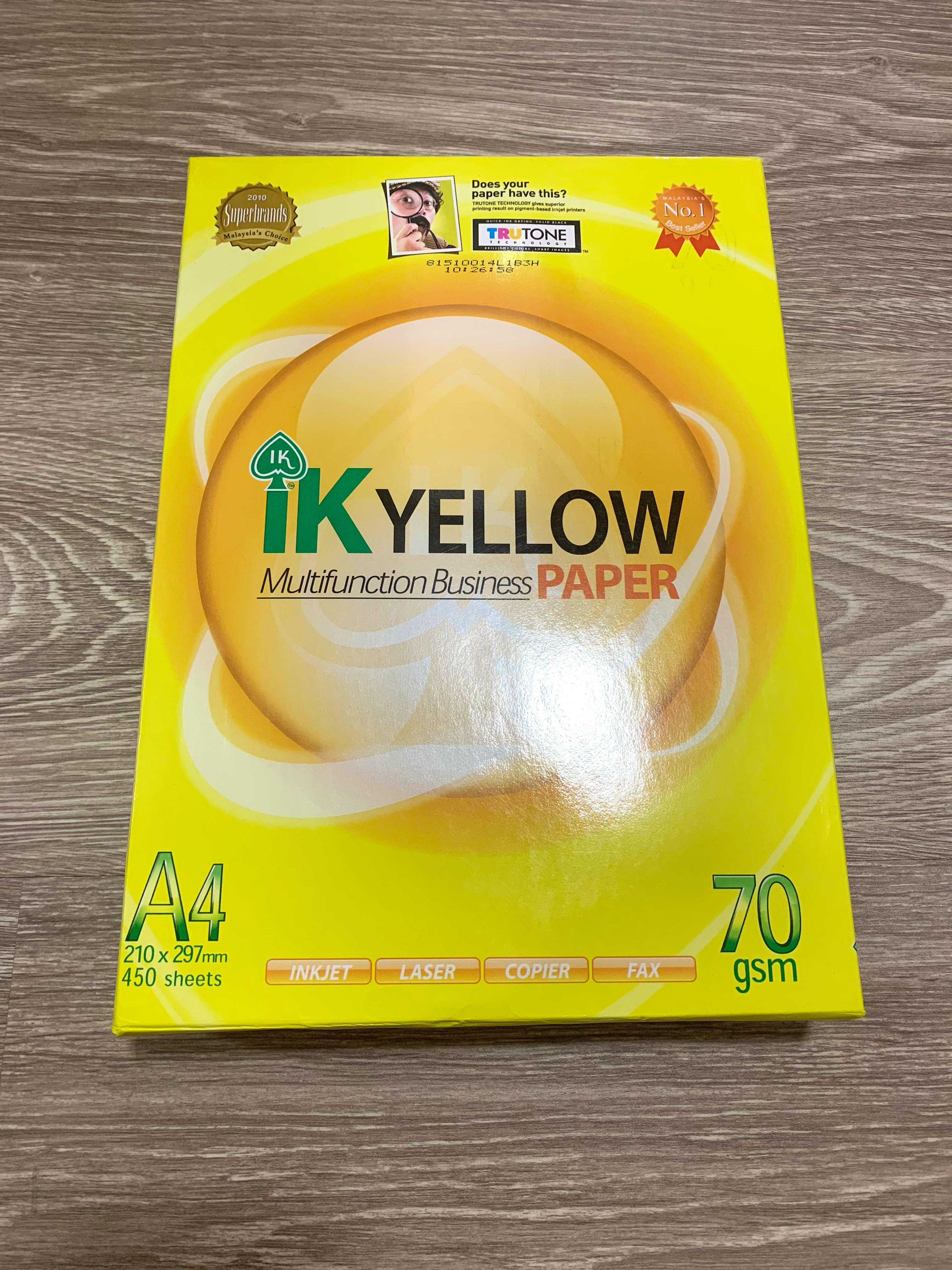 IK Yellow  Malaysia's Best Selling Multifunction Business Paper