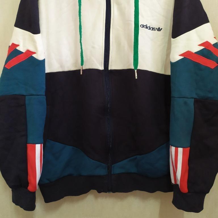 Adidas Original Color block 3 Stripes Rare Jacket, Men's Fashion, Coats ...