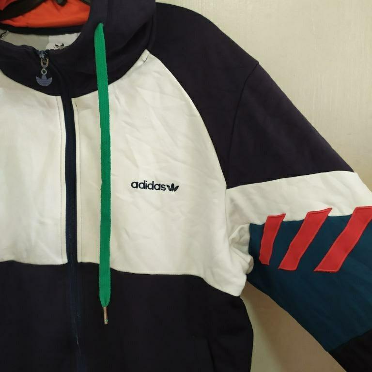 Adidas Original Color block 3 Stripes Rare Jacket, Men's Fashion, Coats ...