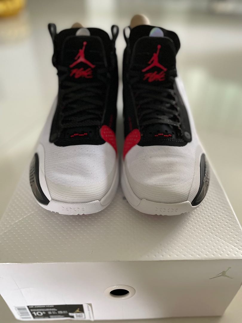 Air Jordan 34 XXXIV Bred Basketball Shoes, Men's Fashion, Footwear,  Sneakers on Carousell