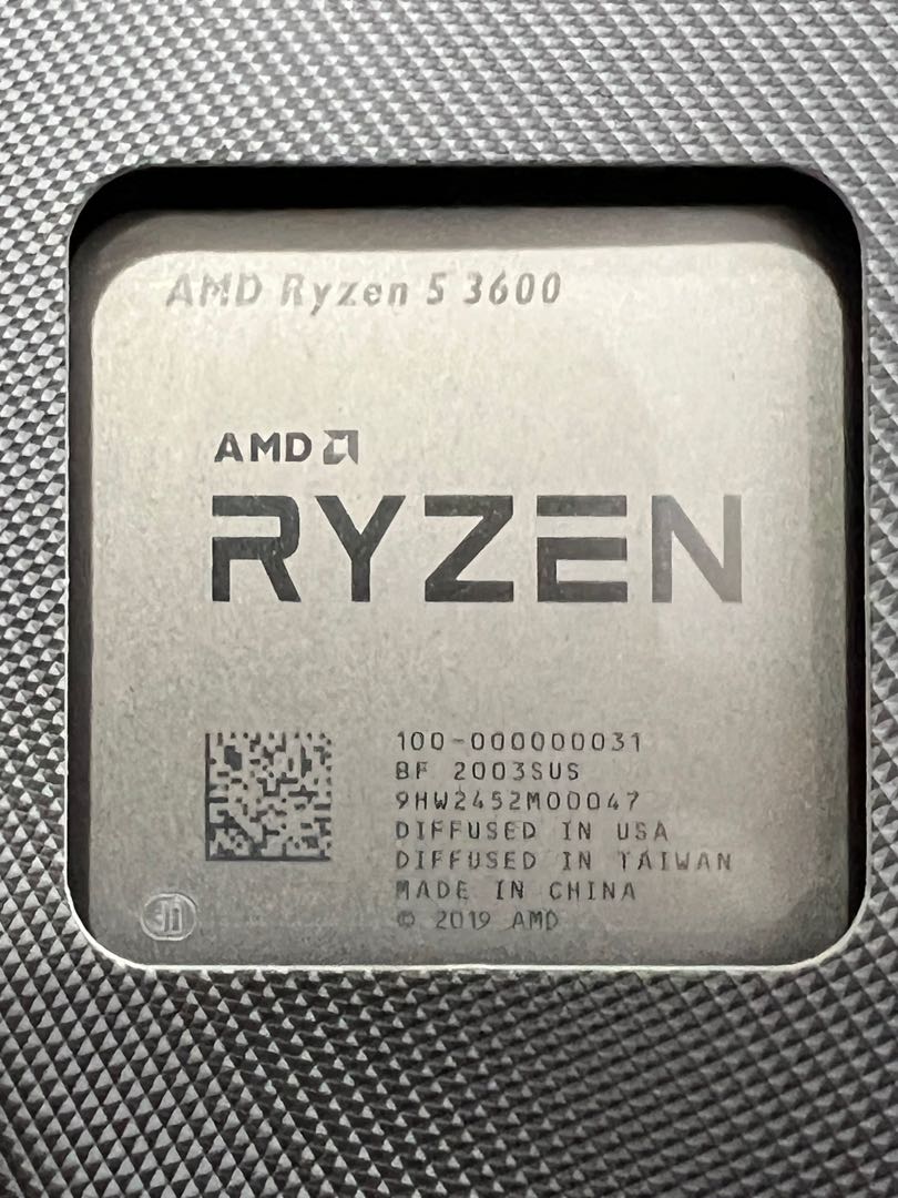 AMD Ryzen 5 3600, Computers & Tech, Parts & Accessories, Computer Parts ...