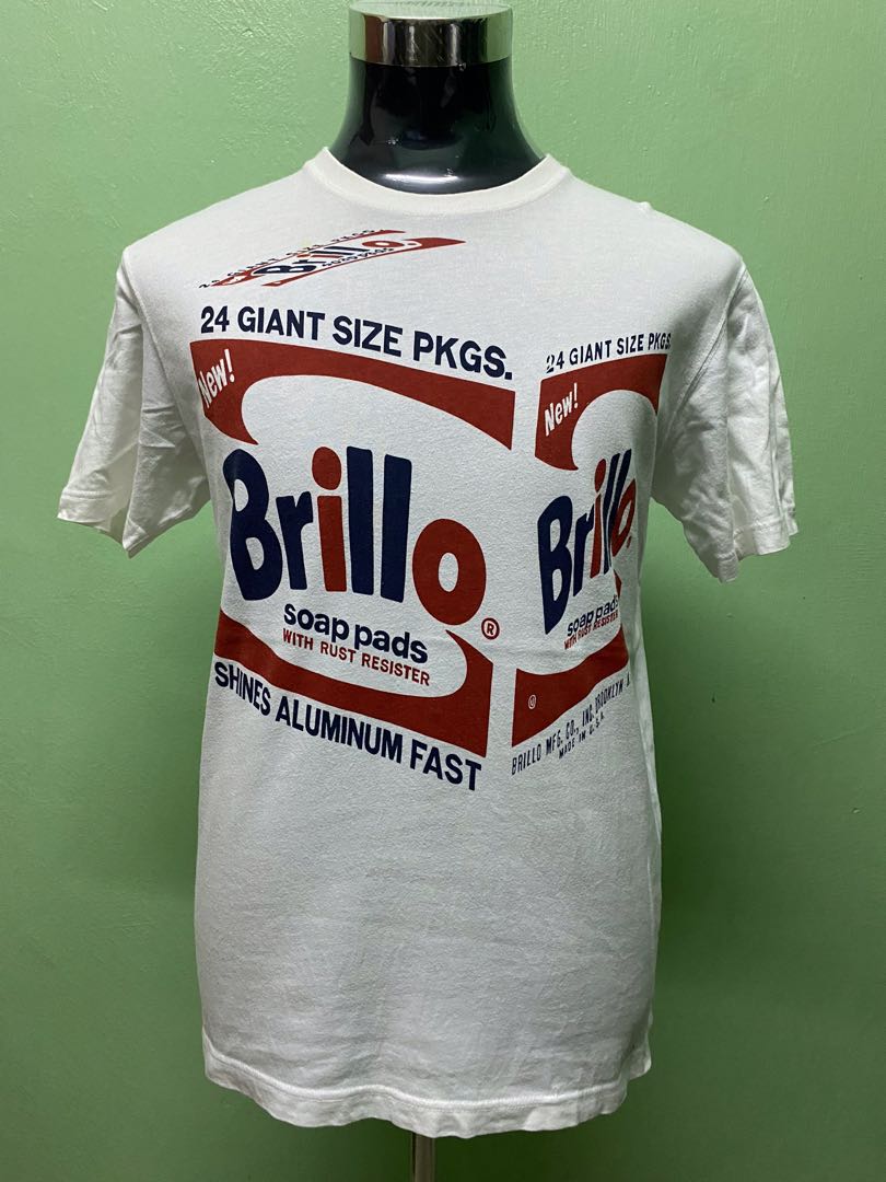 Andy Warhol X Uniqlo Brillo Box Big Print Ts, Men'S Fashion, Tops & Sets,  Tshirts & Polo Shirts On Carousell