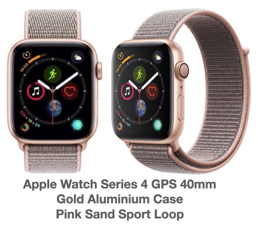Apple watch series 4 gold aluminum pink sand sport loop new arrivals