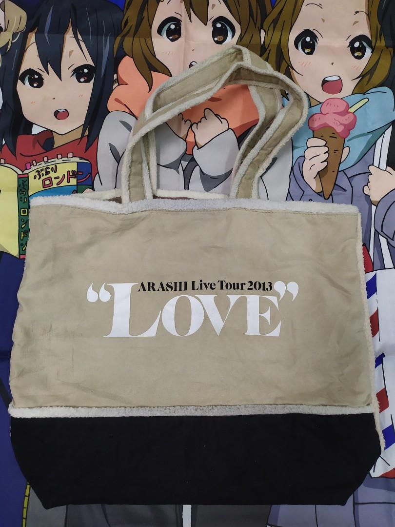 Arashi Live Tour 2013 LOVE tote bag japan boyband jpop, Hobbies  Toys,  Collectibles  Memorabilia, J-pop on Carousell