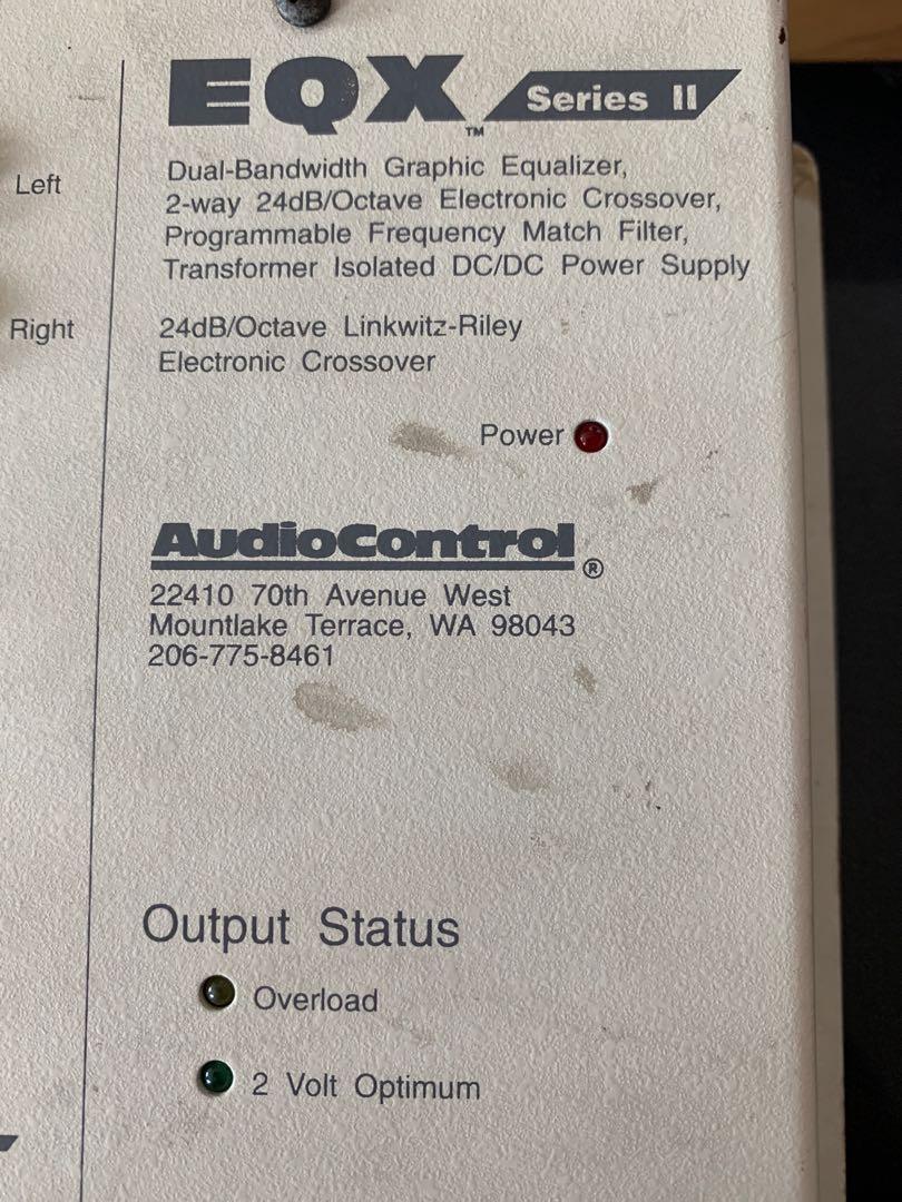 AudioControl EQX Series II Equalizer Electronic Crossover , Auto