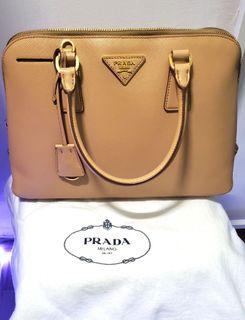 Prada Promenade Vernice Saffiano Leather Medium Satchel Bag, Luxury, Bags &  Wallets on Carousell