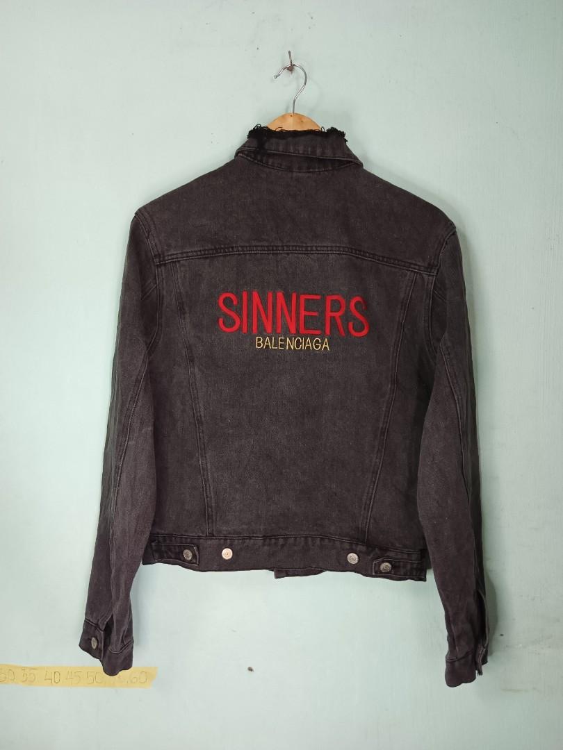 Balenciaga Sinner Denim Jacket Women s Fashion Coats Jackets