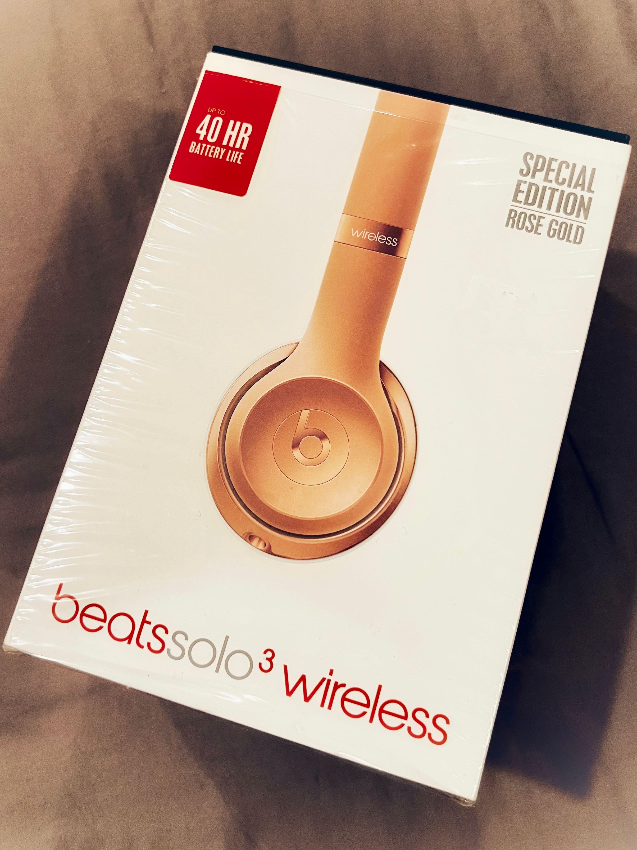 Beats Solo3 Wireless Headphones (Rose Gold Edition), Audio, Headphones \u0026  Headsets on Carousell