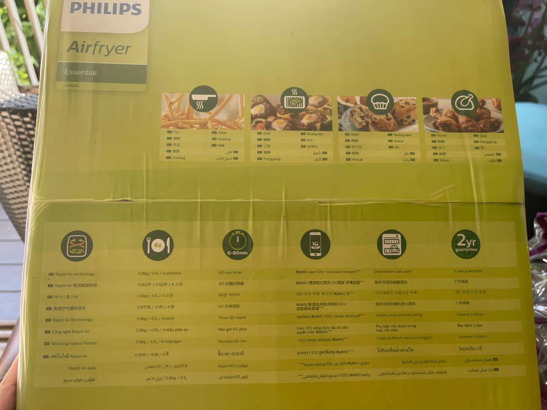 BNIB Philips Air Fryer HD9200, TV & Home Appliances, Kitchen Appliances