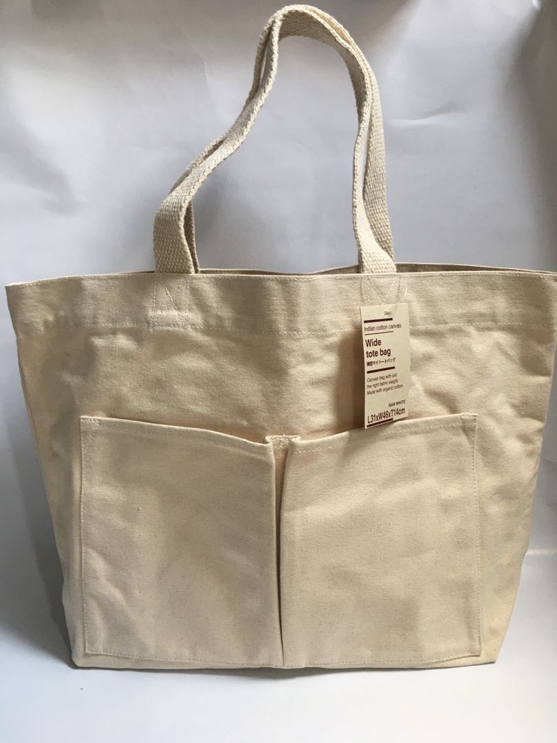 Muji cotton tote bag deals