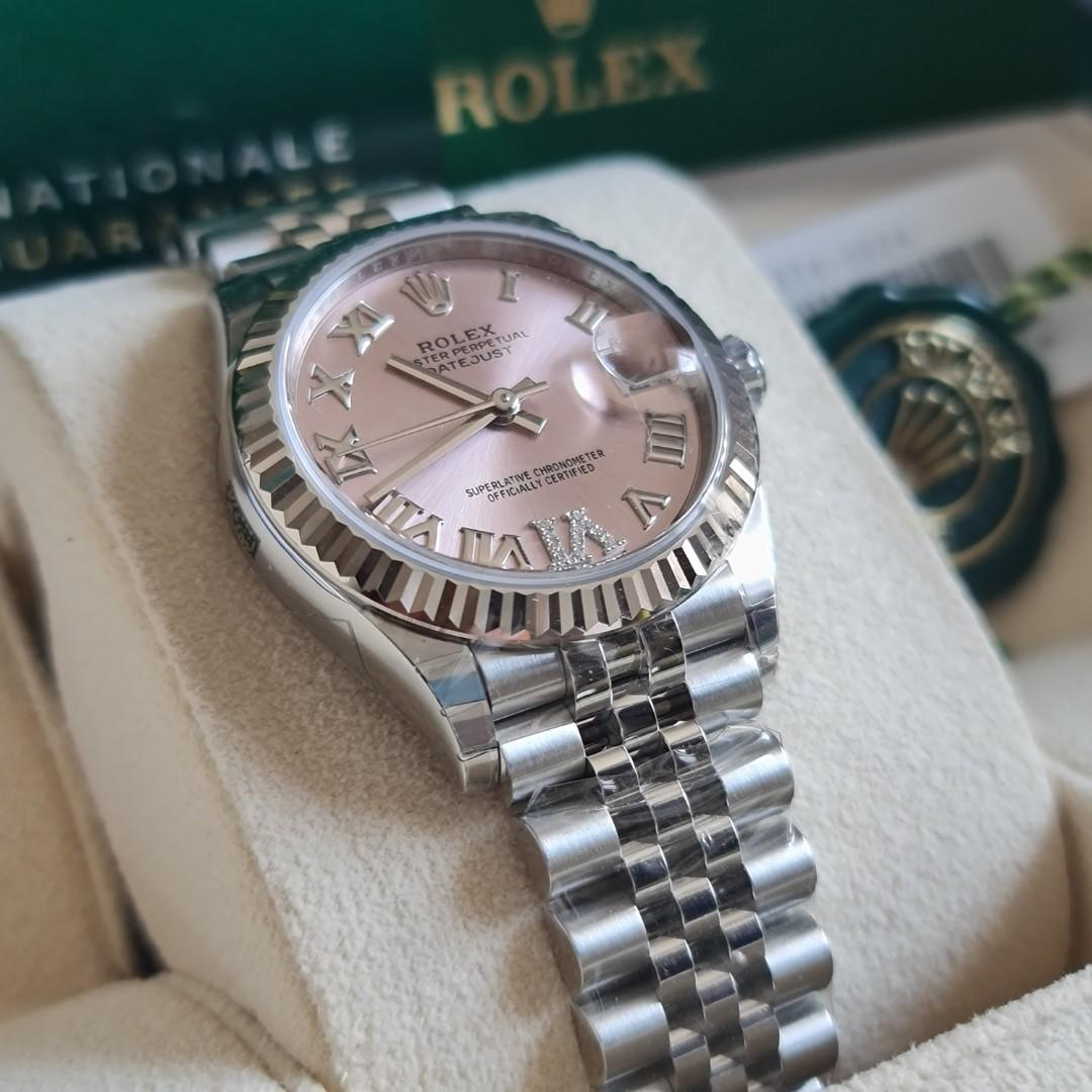 Rolex datejust 31 pink dial store