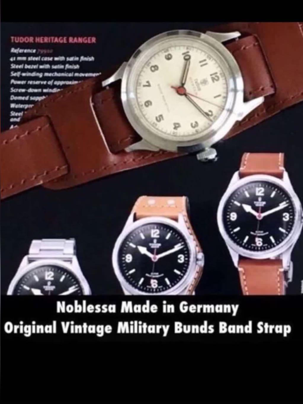 Leather bracer watch on sale