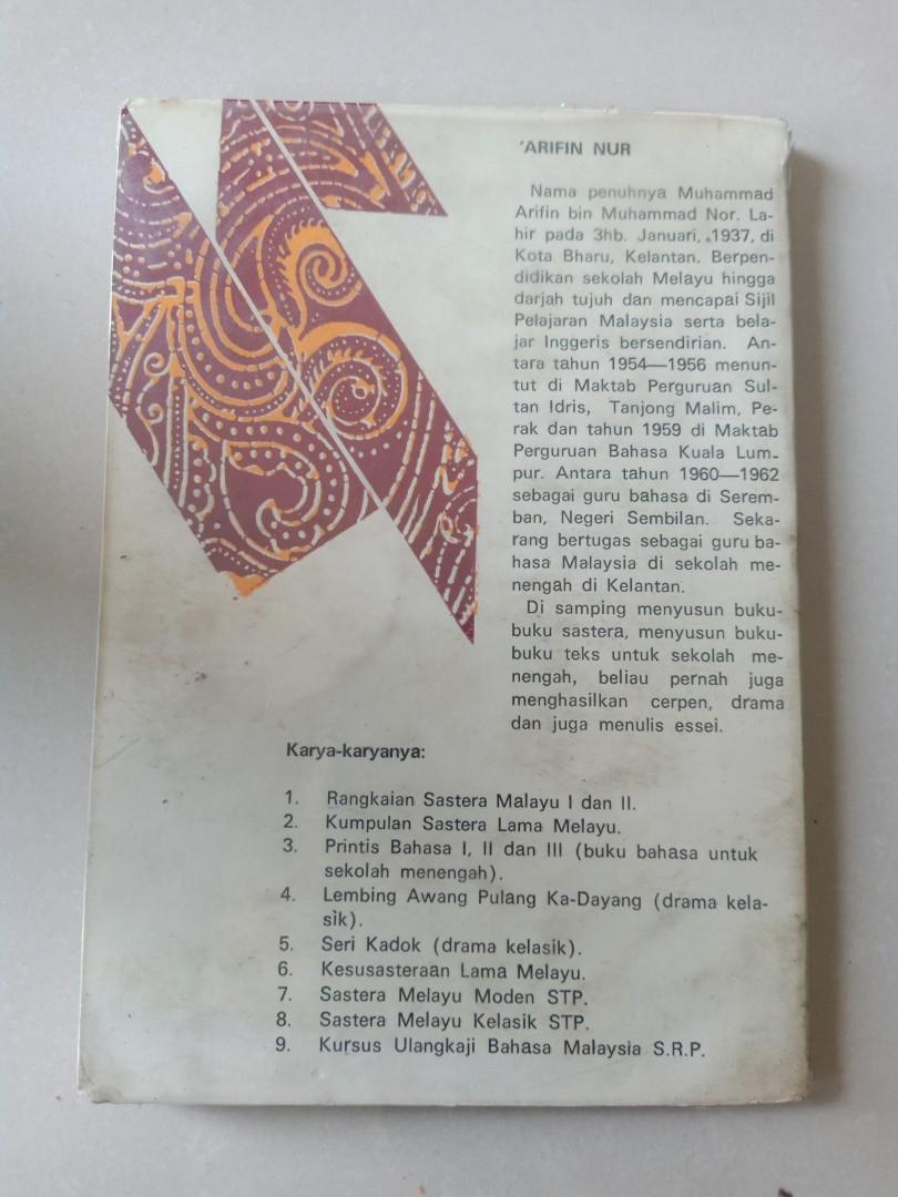 Buku Lama Sastera Melayu Kelasik 19701981 Hobbies And Toys Books And Magazines Textbooks On 3562