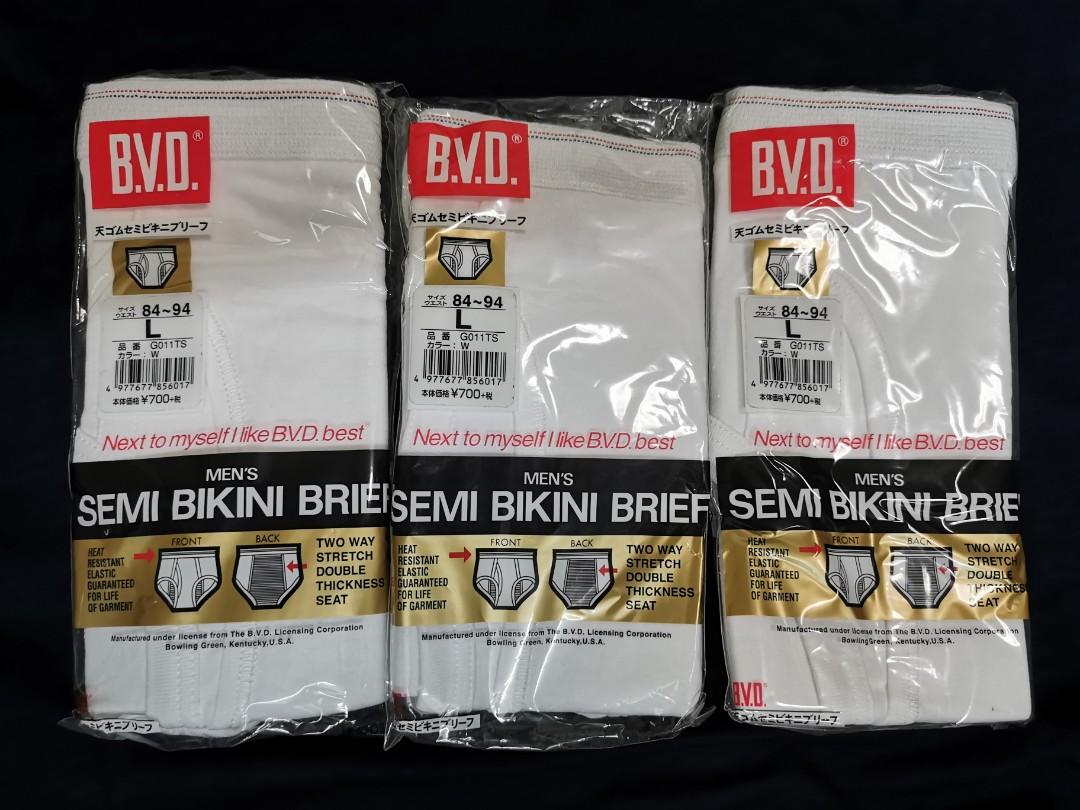 B.V.D. white briefs underwear, Men's Fashion, Bottoms, New
