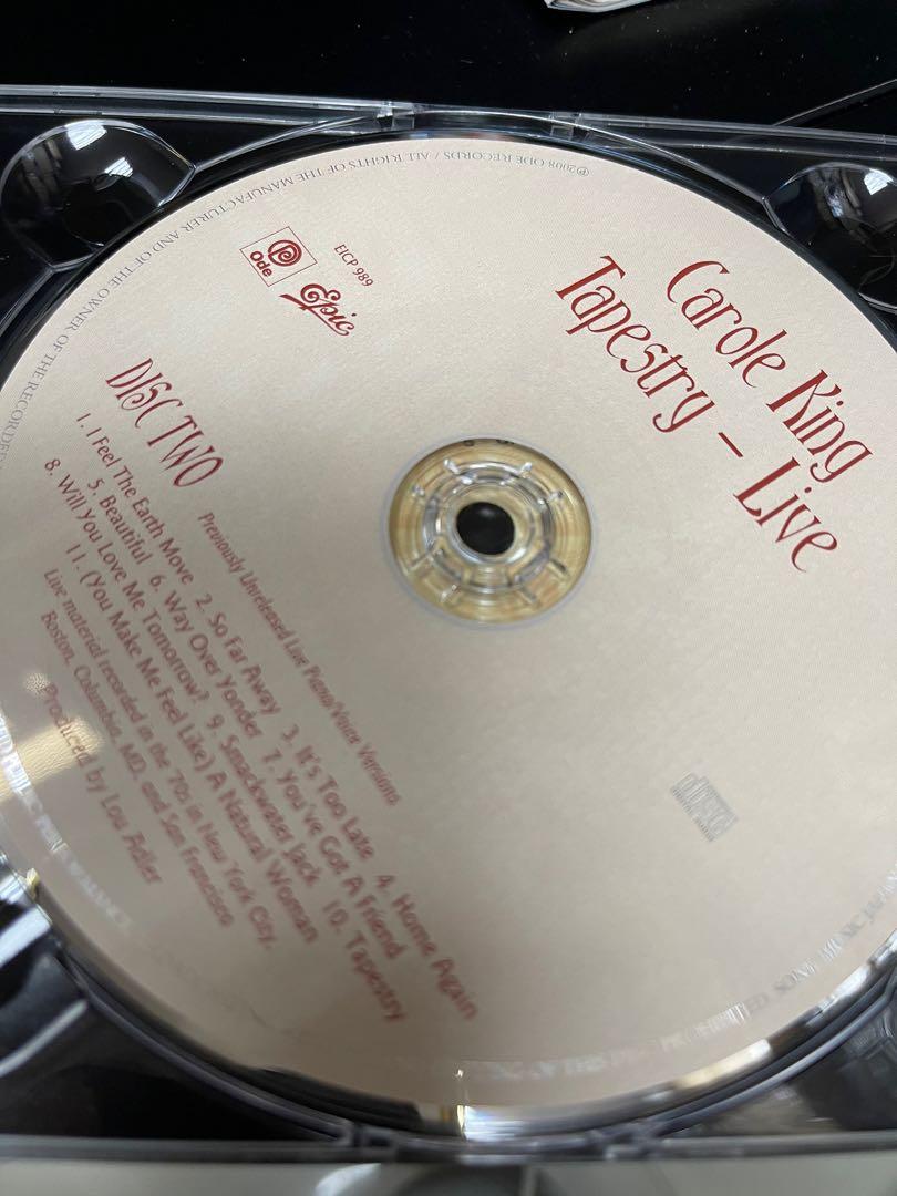 Carole King Tapestry Legacy Edition 2 CD set (完全生產限定盤) 2007年 絕版極靚聲日本版 （碟1 original album , 有小花