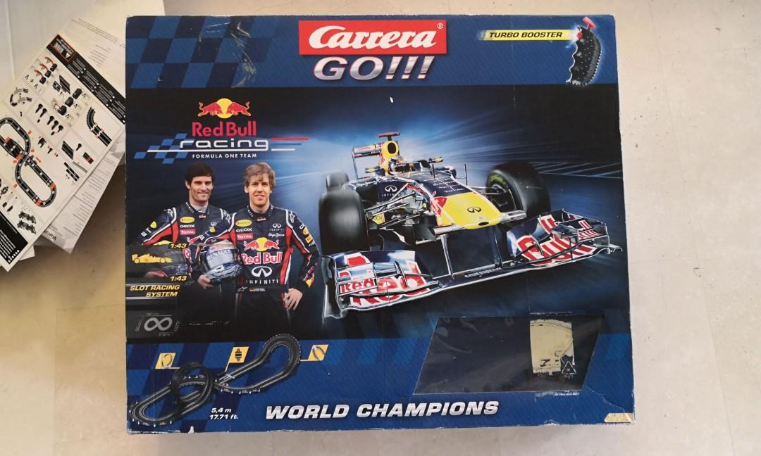 Carrera slot car, F1 race track, red bulls formula 1, Hobbies & Toys, Toys  & Games on Carousell