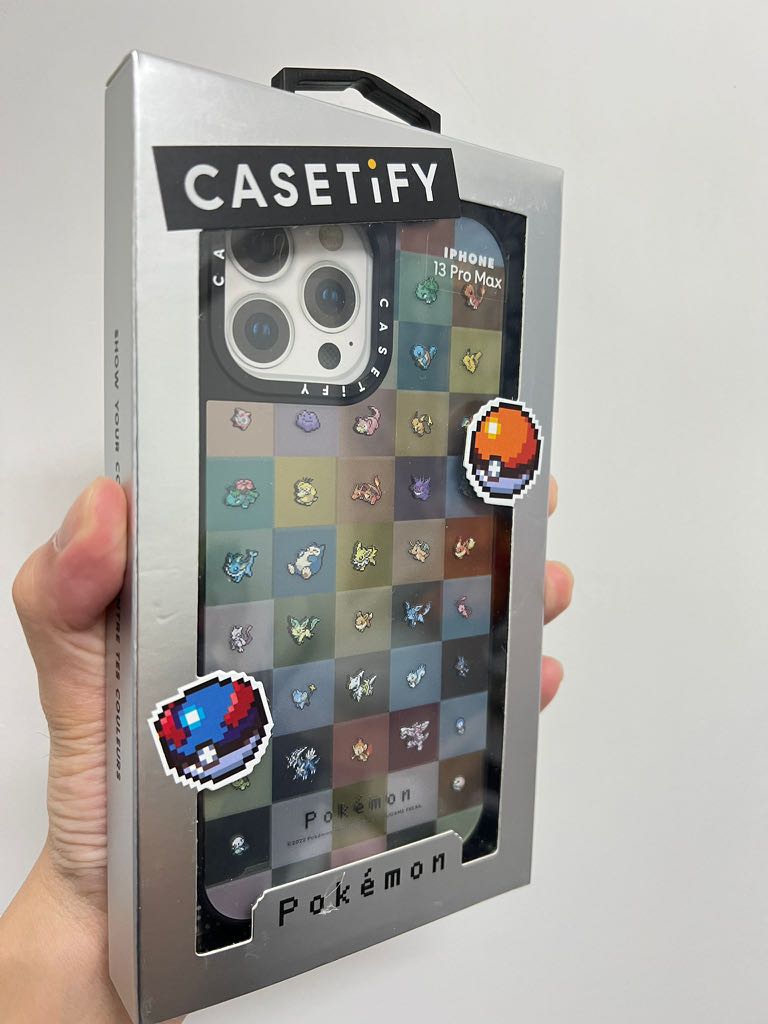 Casetify X Pixel Pokémon Color Grid iPhone Case, 手提電話, 電話及